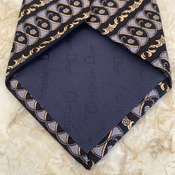 Christian Dior 100% Silk Tie - Picture 6 of 9
